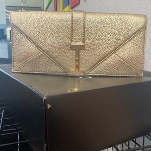 Metallic Gold Isaac Mizrahi Clutch